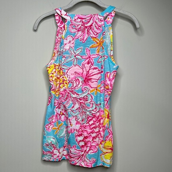 Lilly Pulitzer Arya Tank Breakwater Blue Lolita Size XS - Picture 4 of 4